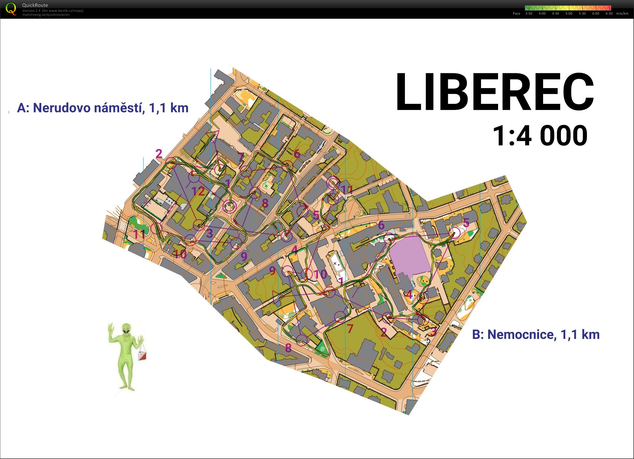 Liberec - 2x půlsprint (14/03/2021)