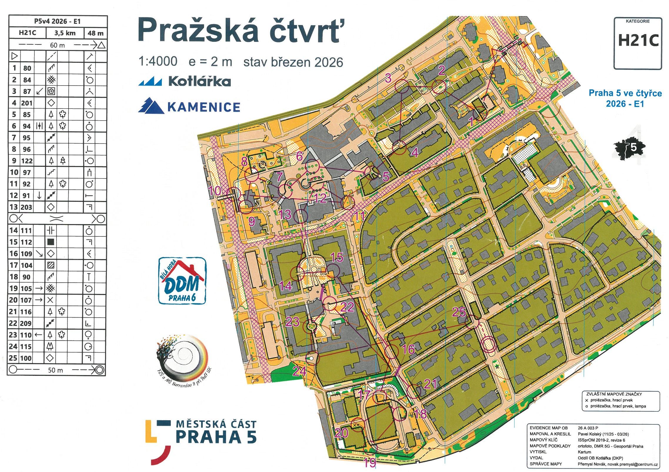 Praha 5 ve čtyřce - E1 (22.03.2026)