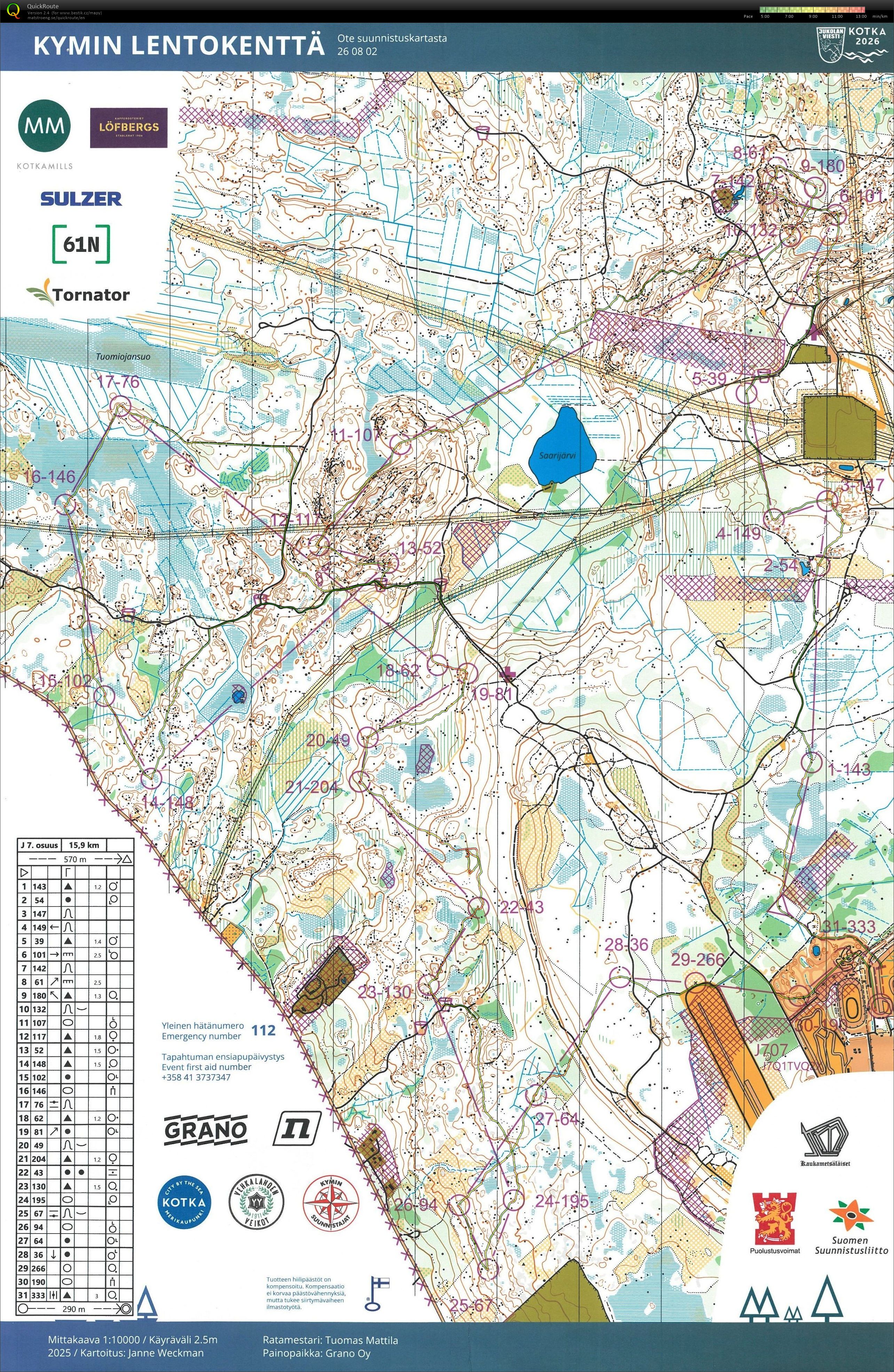 Jukola 2026 - 7. úsek (14.06.2026)
