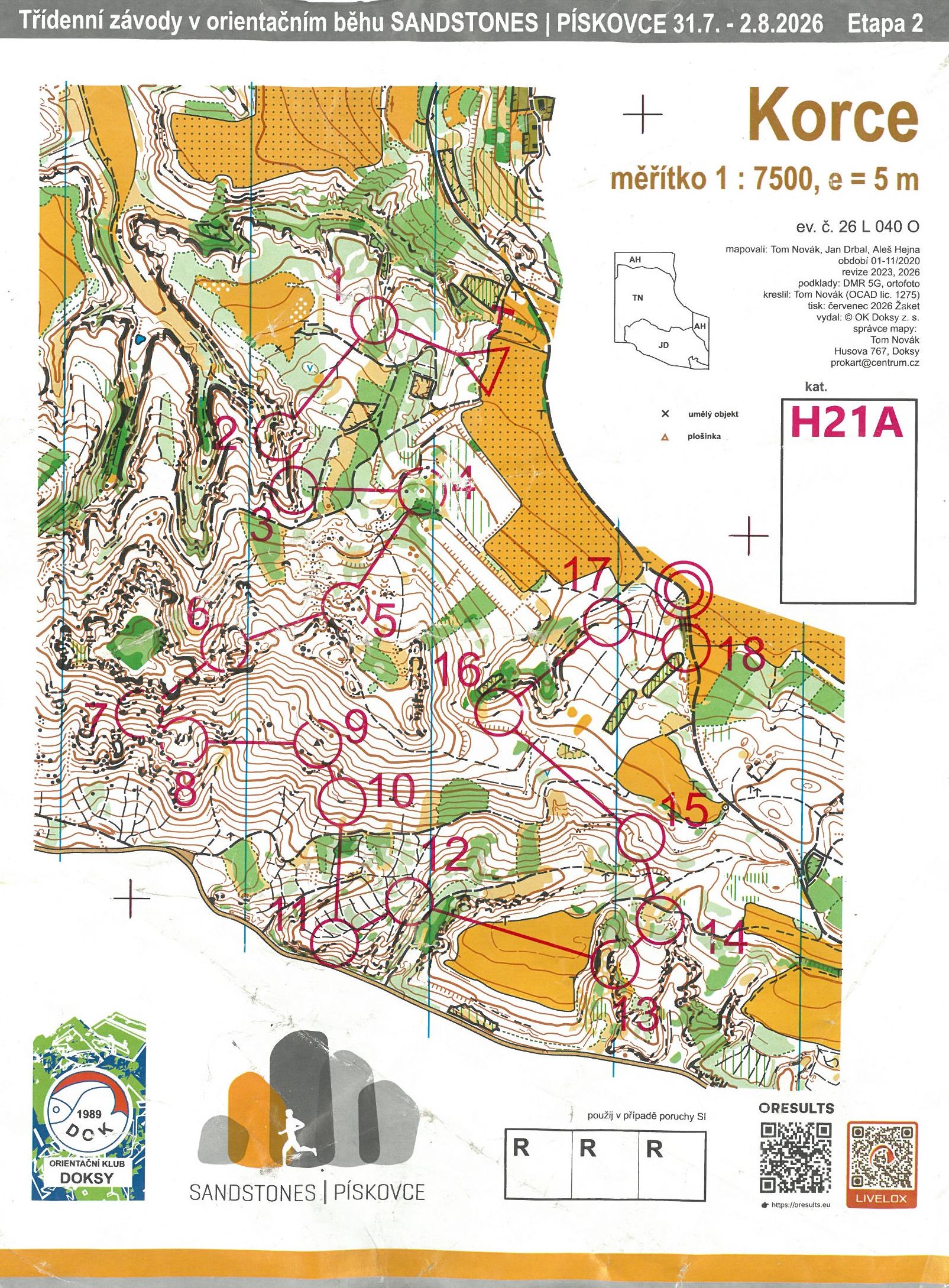 Sandstones|Pískovce 2026 - E2 (01.08.2026)