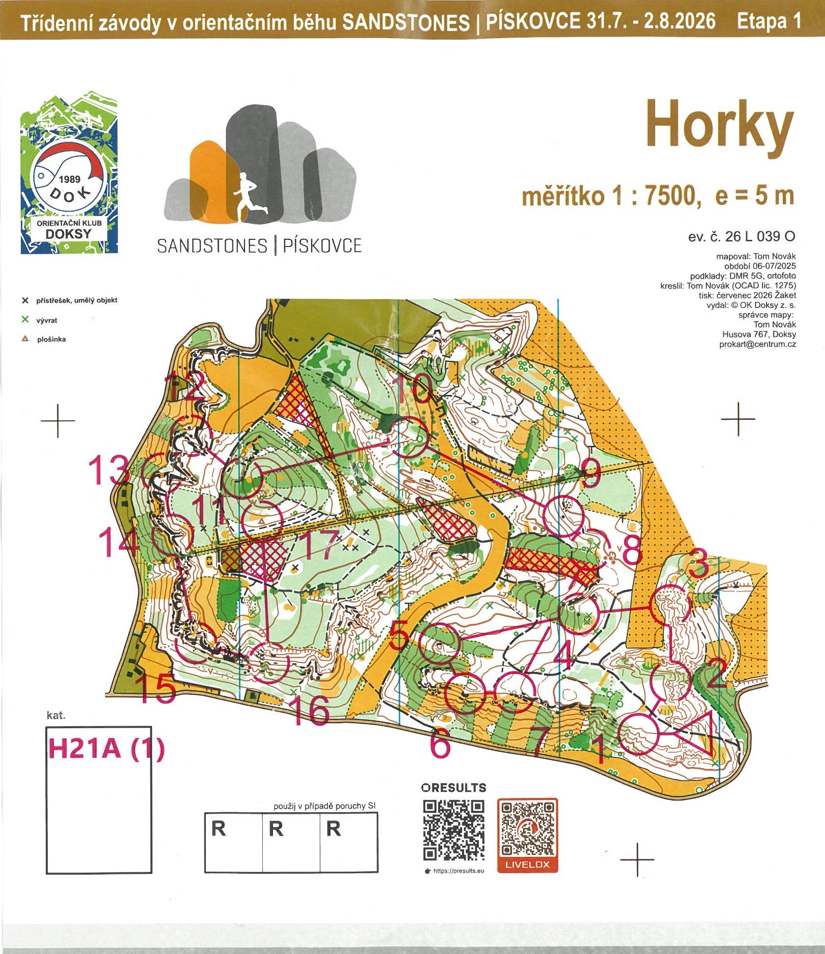 Sandstones|Pískovce 2026 - E1/I (31.07.2026)