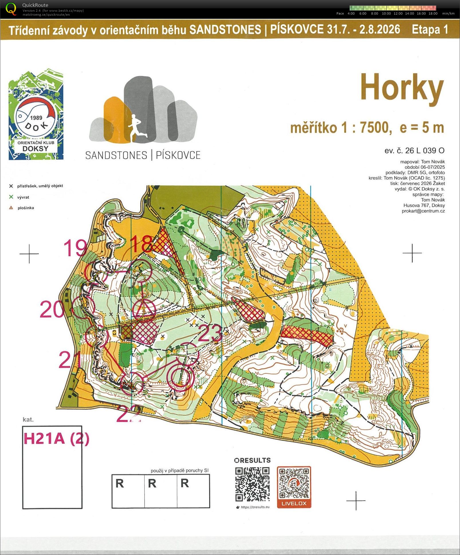 Sandstones|Pískovce 2026 - E1/II (31.07.2026)
