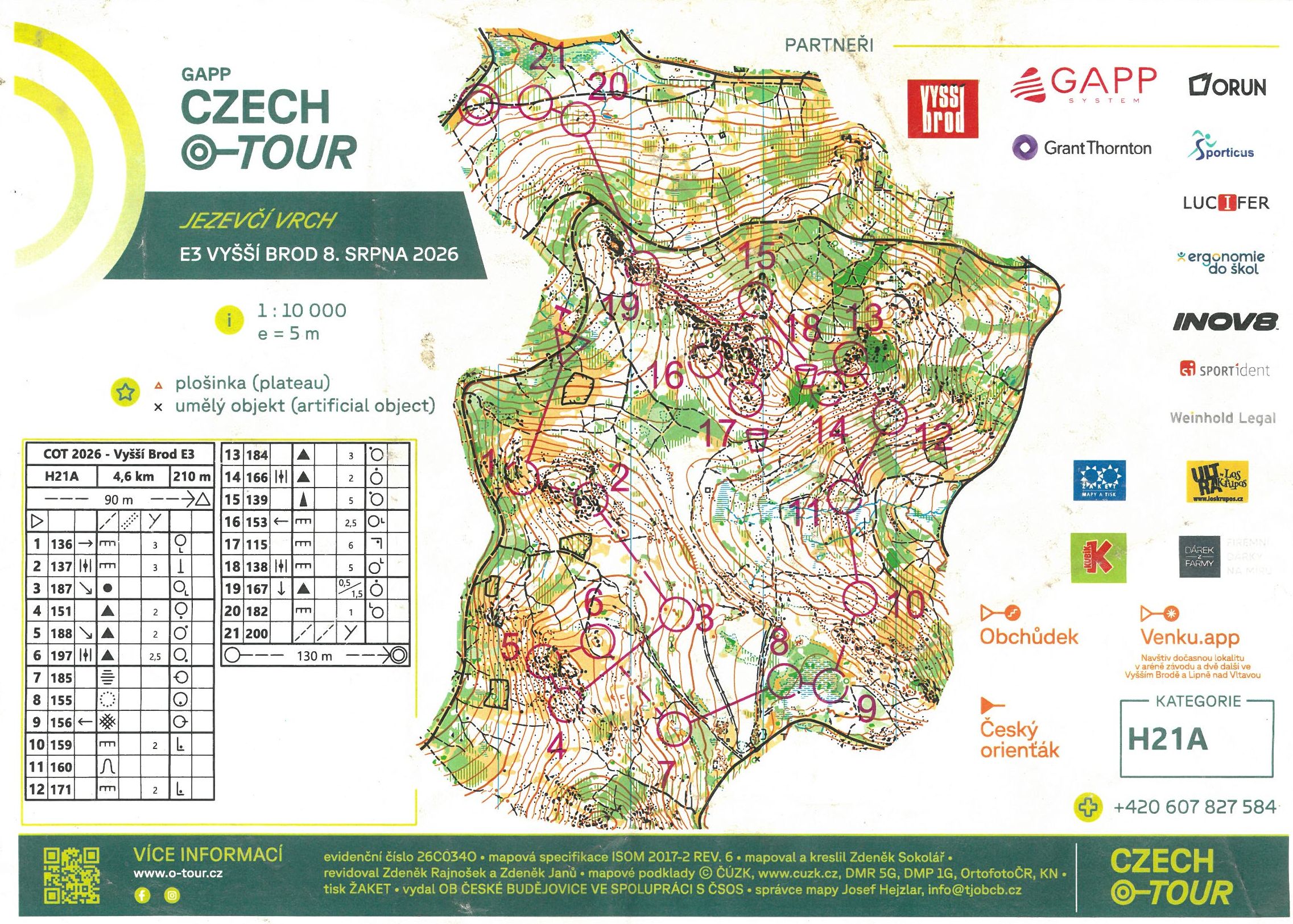 CZ O-Tour 2026 - Vyšší Brod - E3  (08.08.2026)