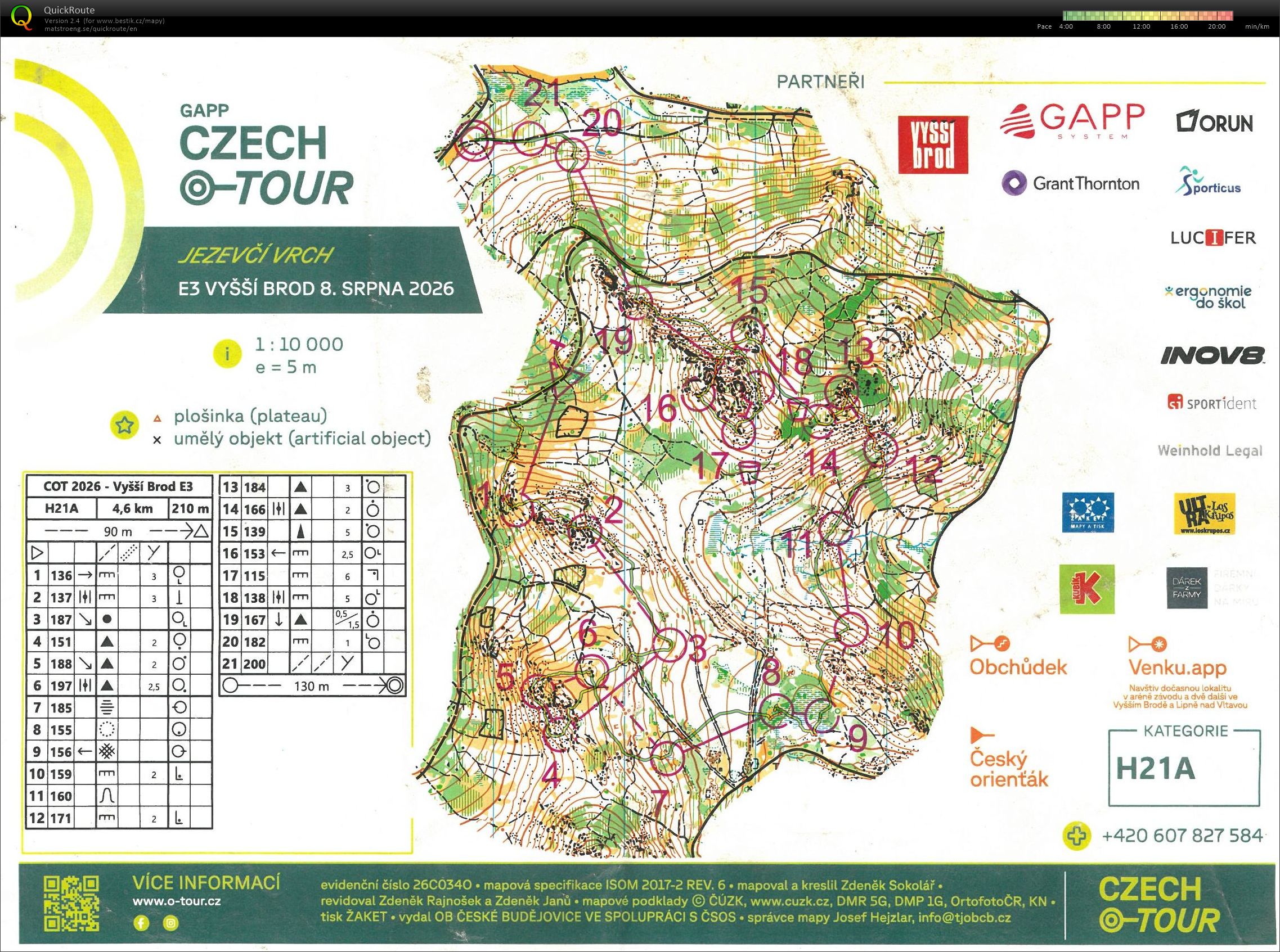 CZ O-Tour 2026 - Vyšší Brod - E3  (08.08.2026)