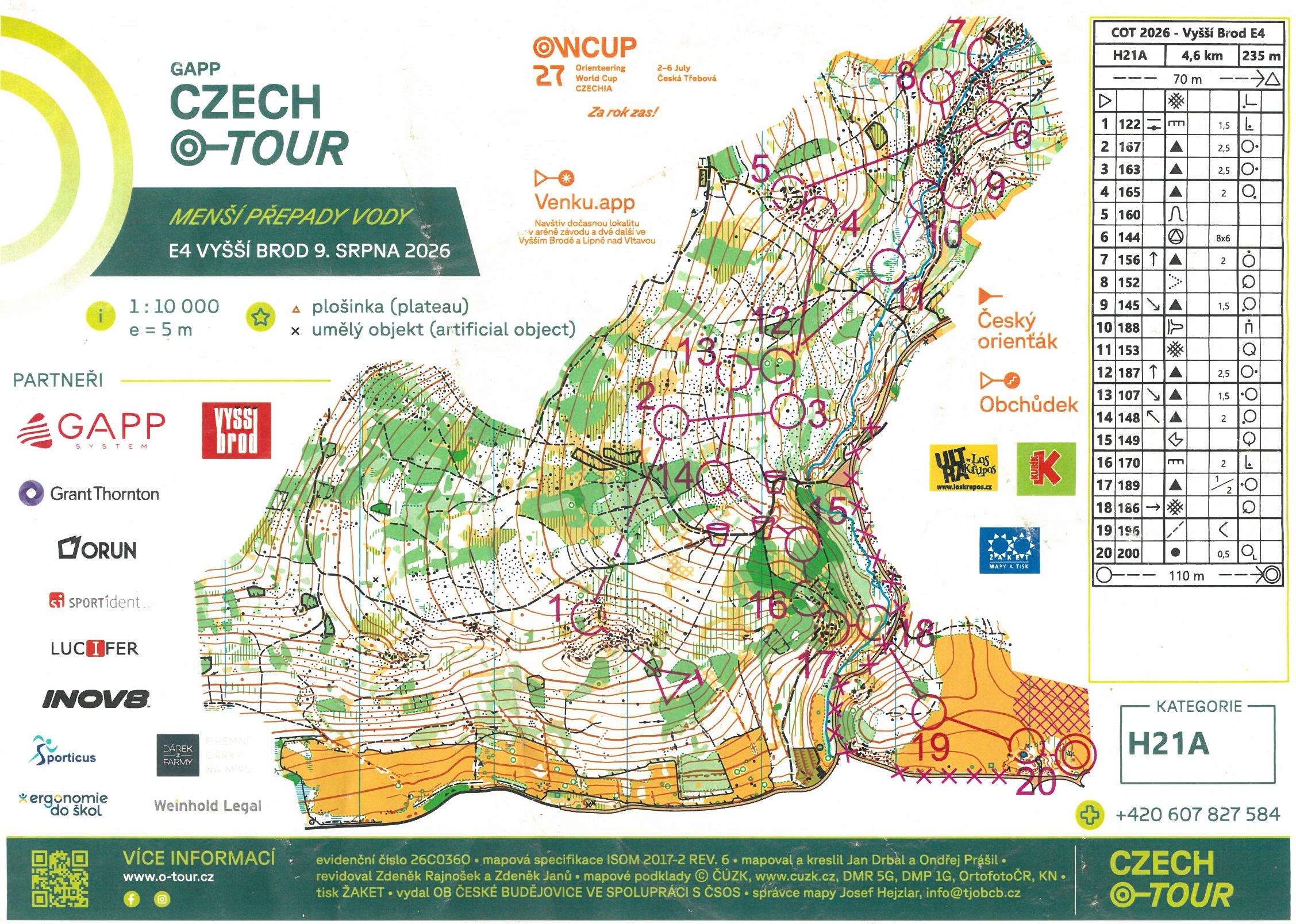 CZ O-Tour 2026 - Vyšší Brod - E4 (09.08.2026)