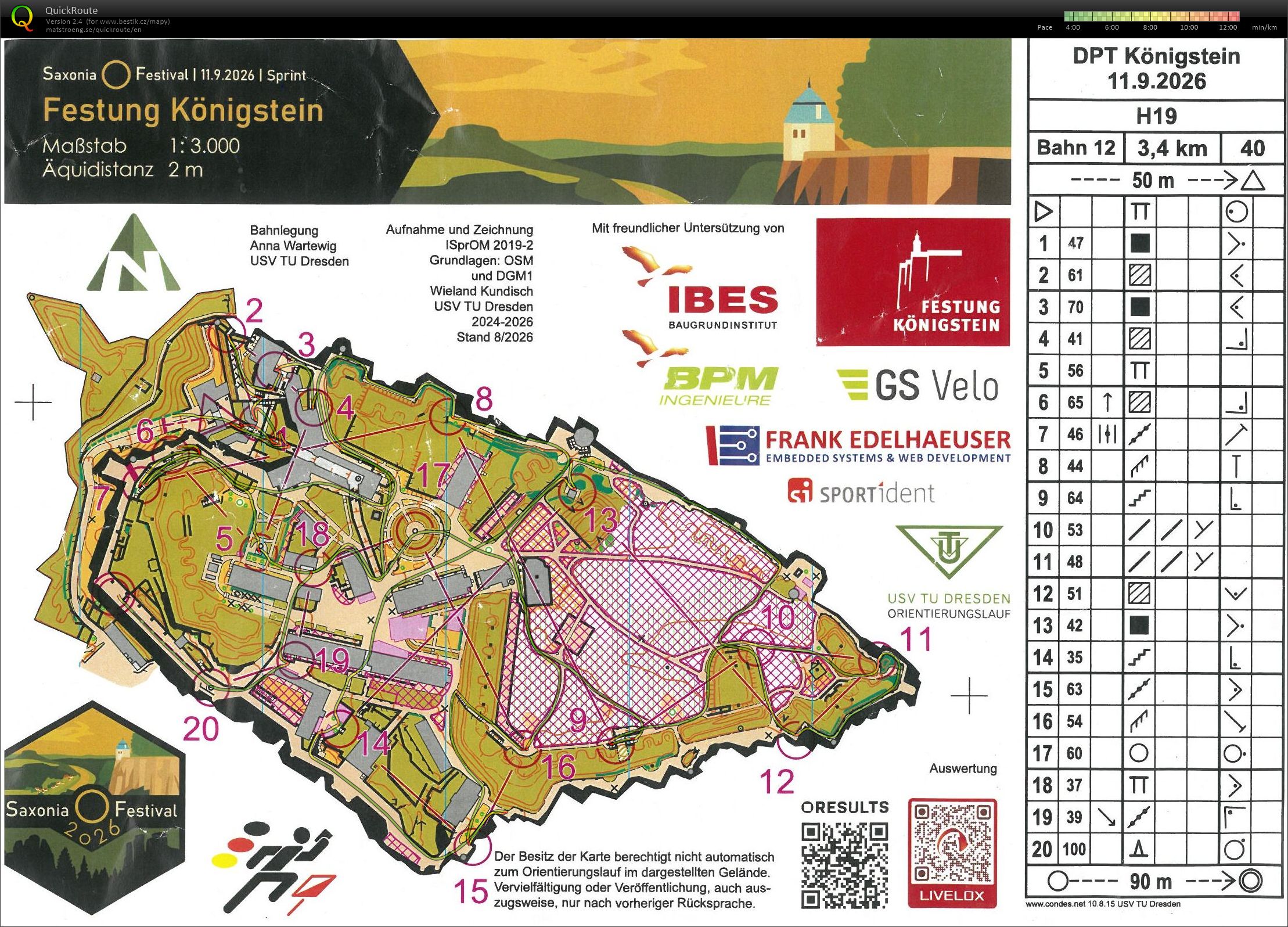 Saxonia-O-Festival '26 Festungsprint Königstein (11.09.2026)