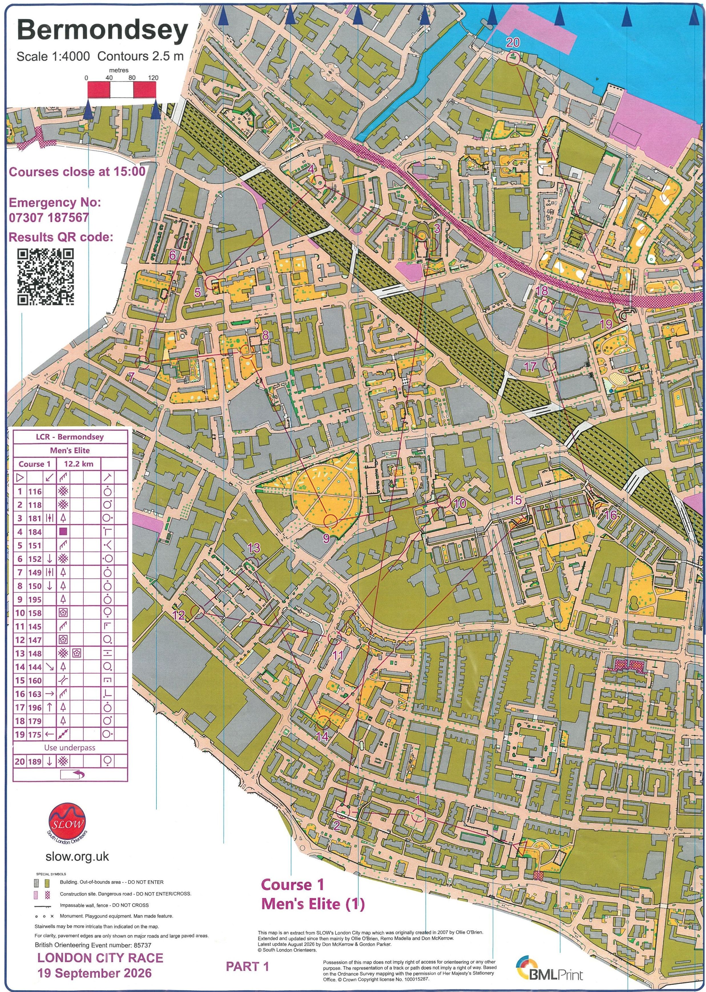 London City Race 2026 - Bermondsey / I (19.09.2026)