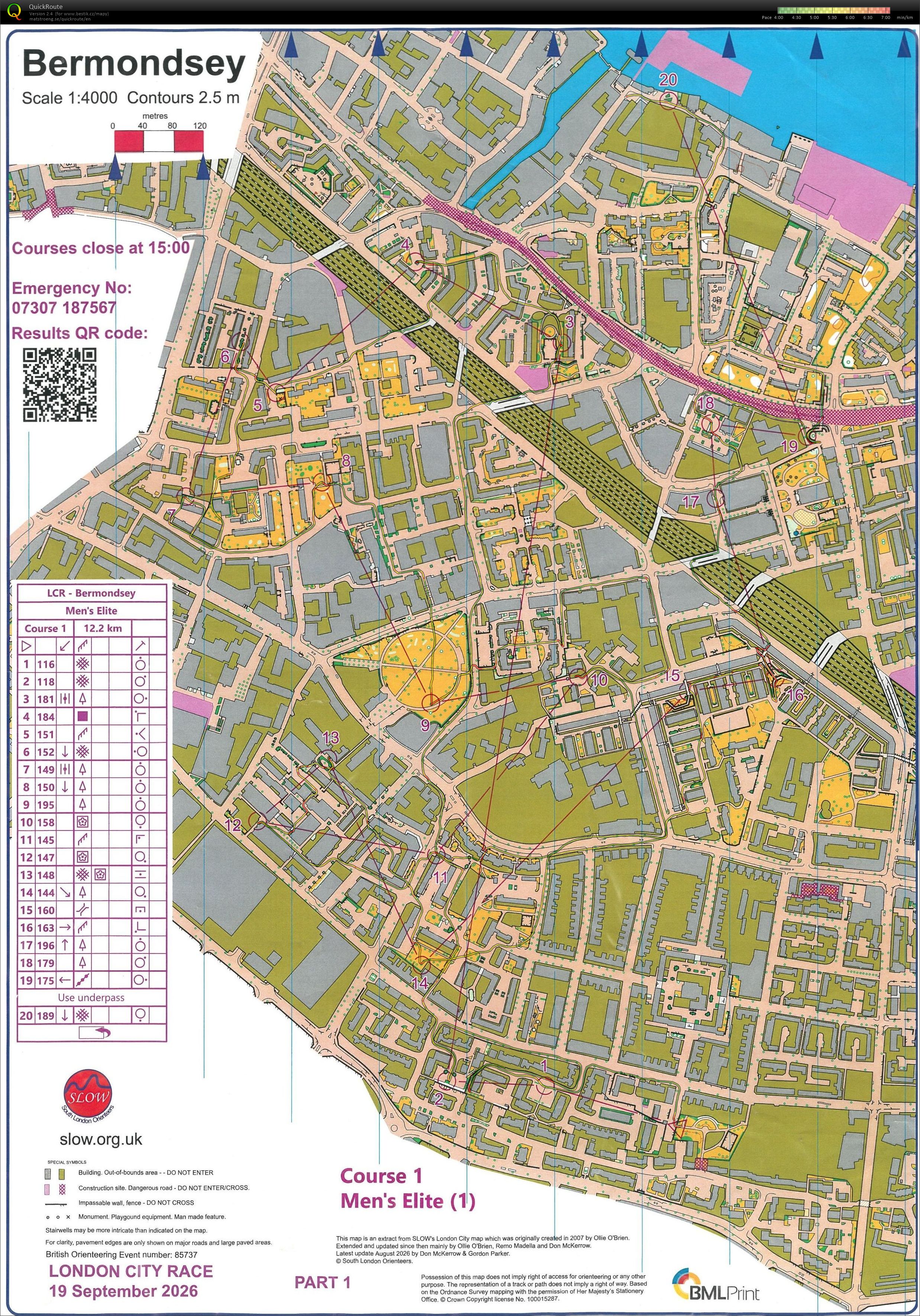 London City Race 2026 - Bermondsey / I (19.09.2026)