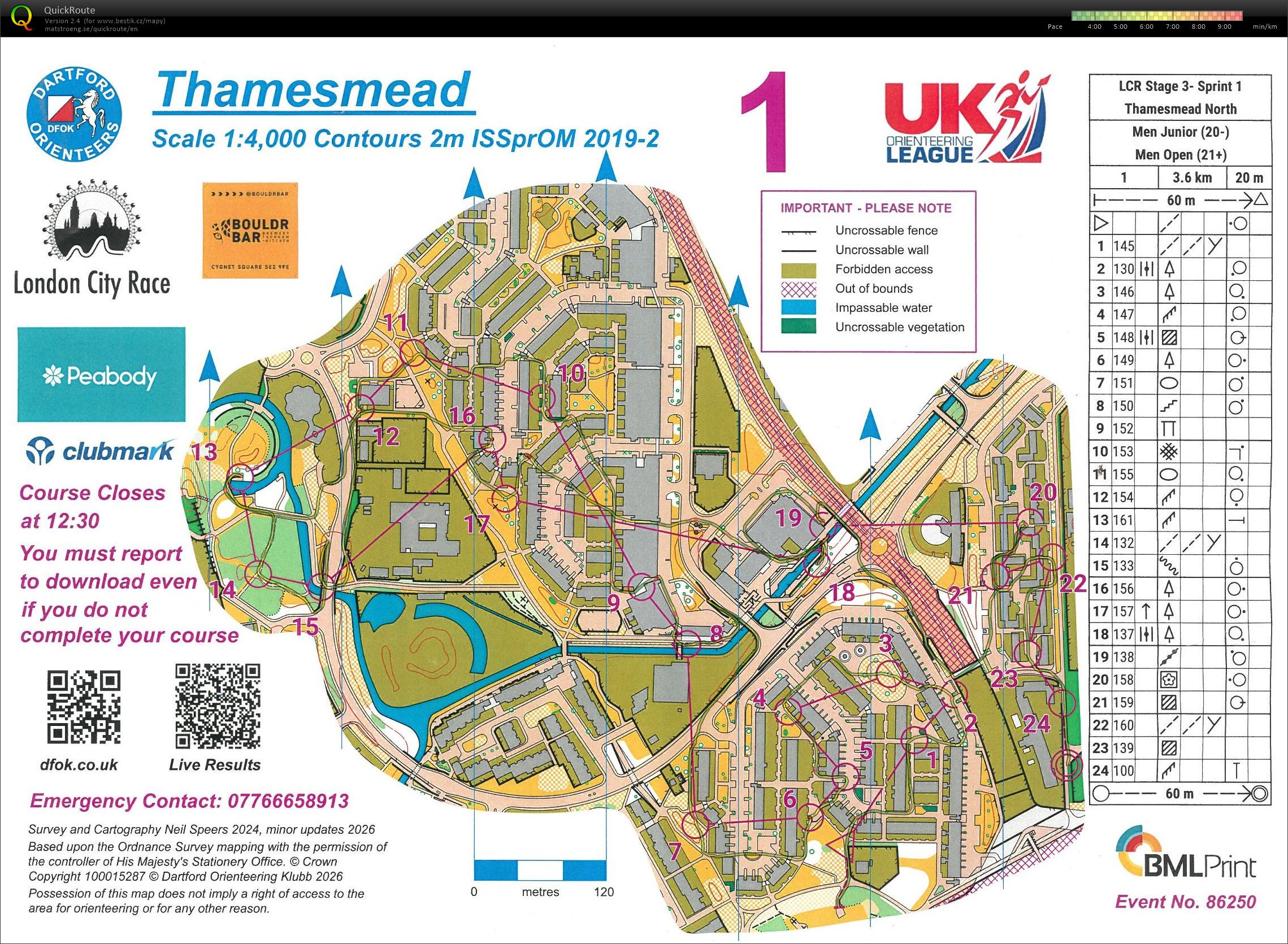 London Thamesmead Sprint 1 (20.09.2026)
