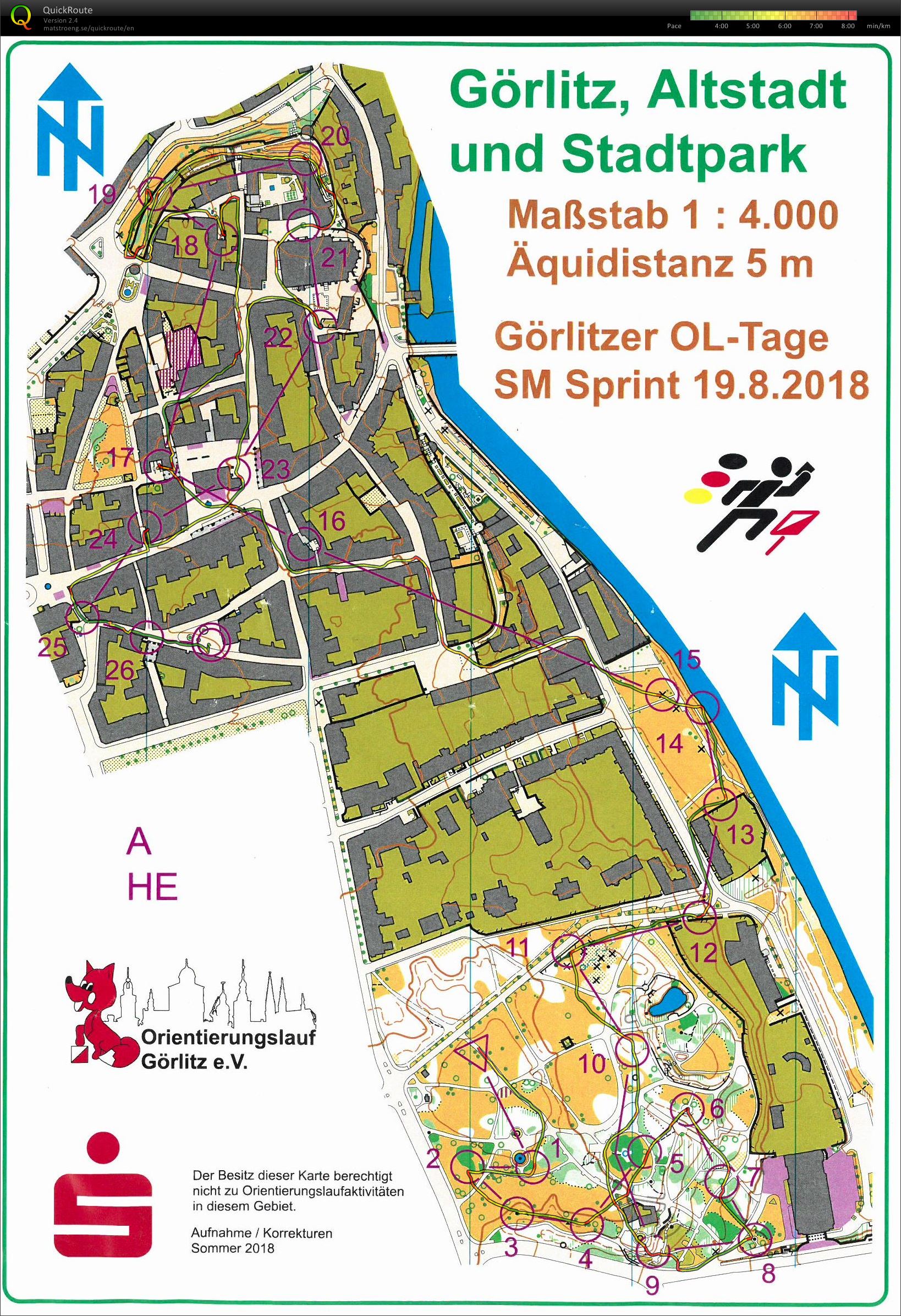 Sachsenmeisterschaft Sprint-OL (19/08/2018)