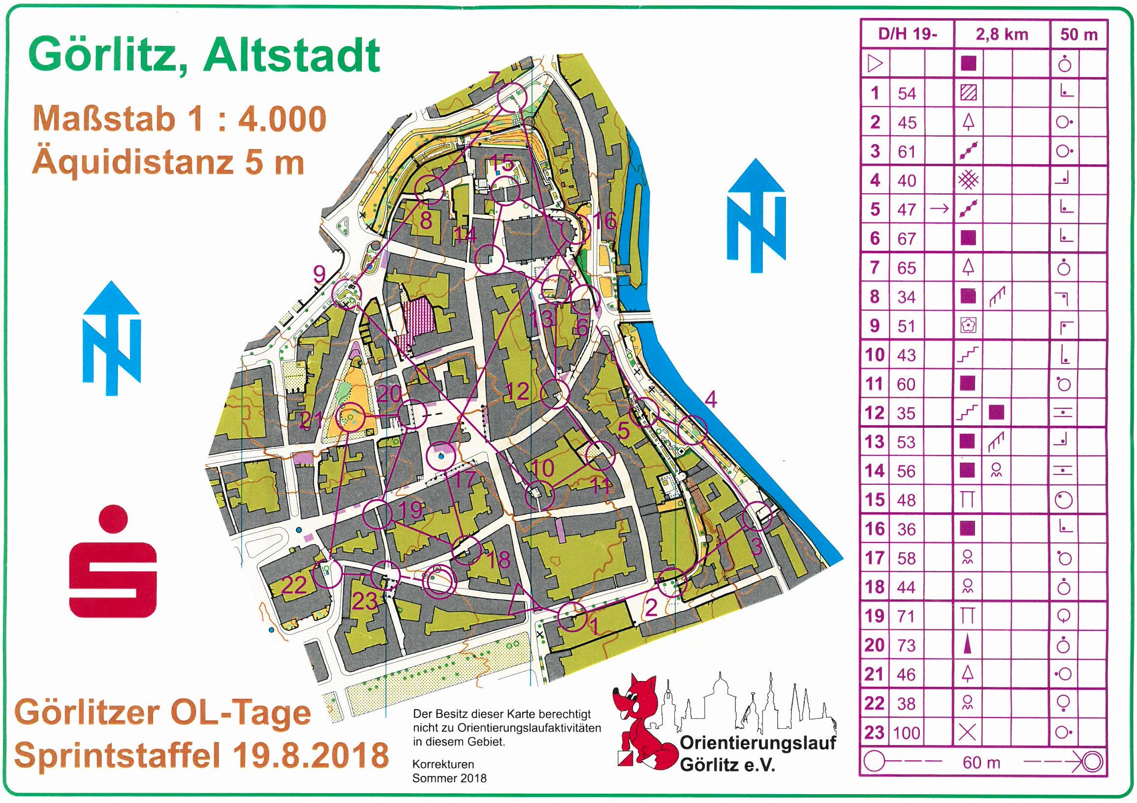 Mixed-Sprintstaffel in der Altstadt Görlitz (19.08.2018)