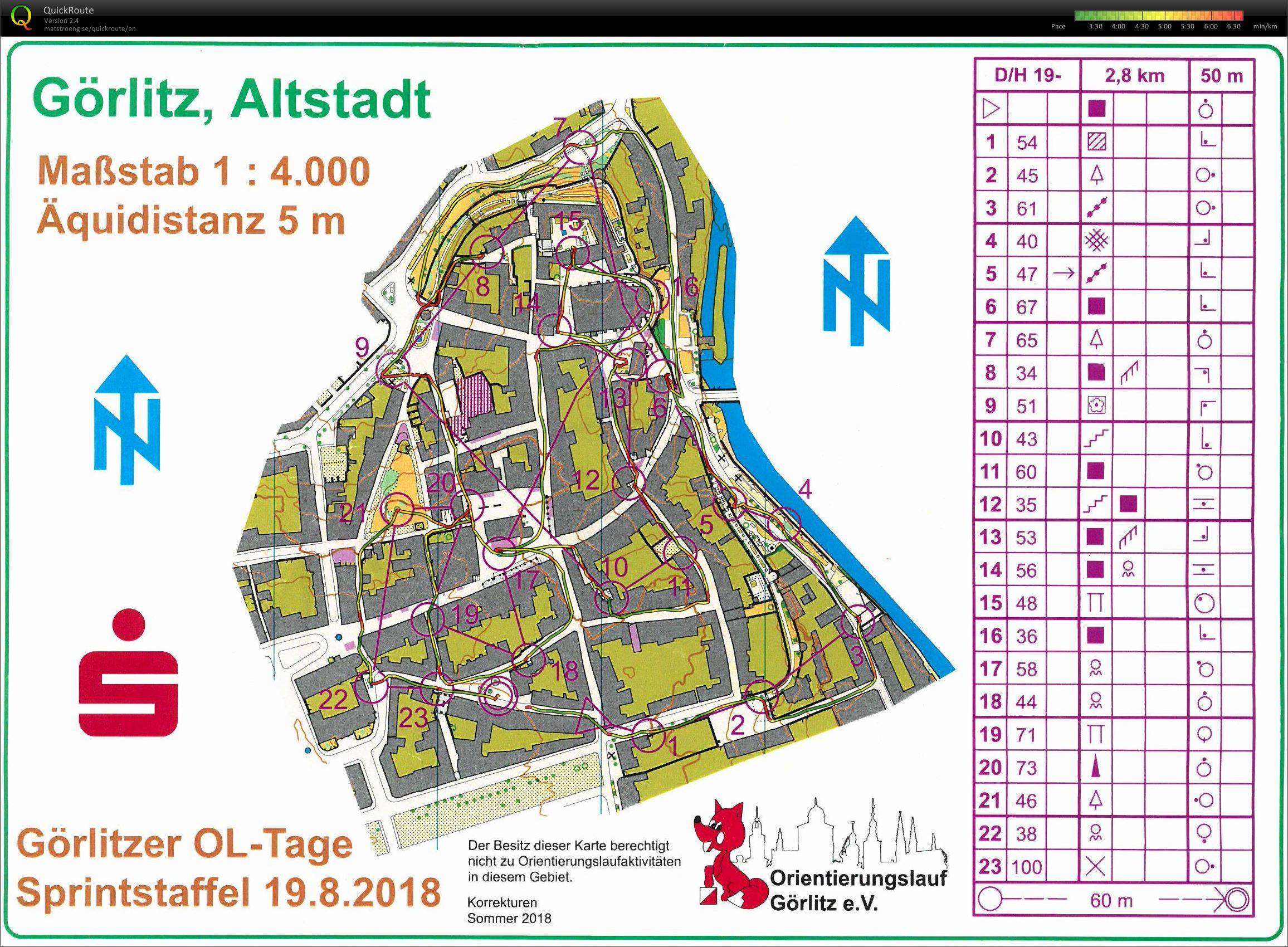 Mixed-Sprintstaffel in der Altstadt Görlitz (19/08/2018)